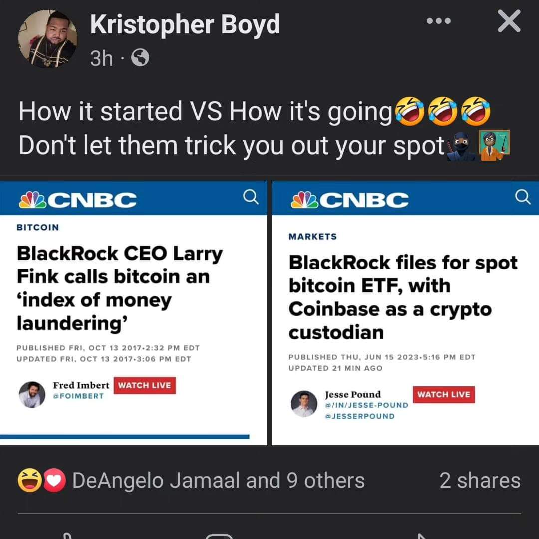 These fools over at @BlackRock got caught slippin'