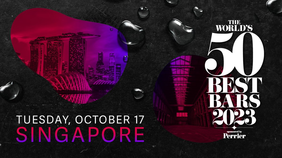 Join us LIVE from #Singapore on 17th October for The #Worlds50BestBars 2023, sponsored by <a href="/perrier/">Perrier</a>! Where will you be tuning in from? Learn more:bit.ly/W50BB23Singapo… <a href="/VisitSingapore/">VisitSingapore</a>