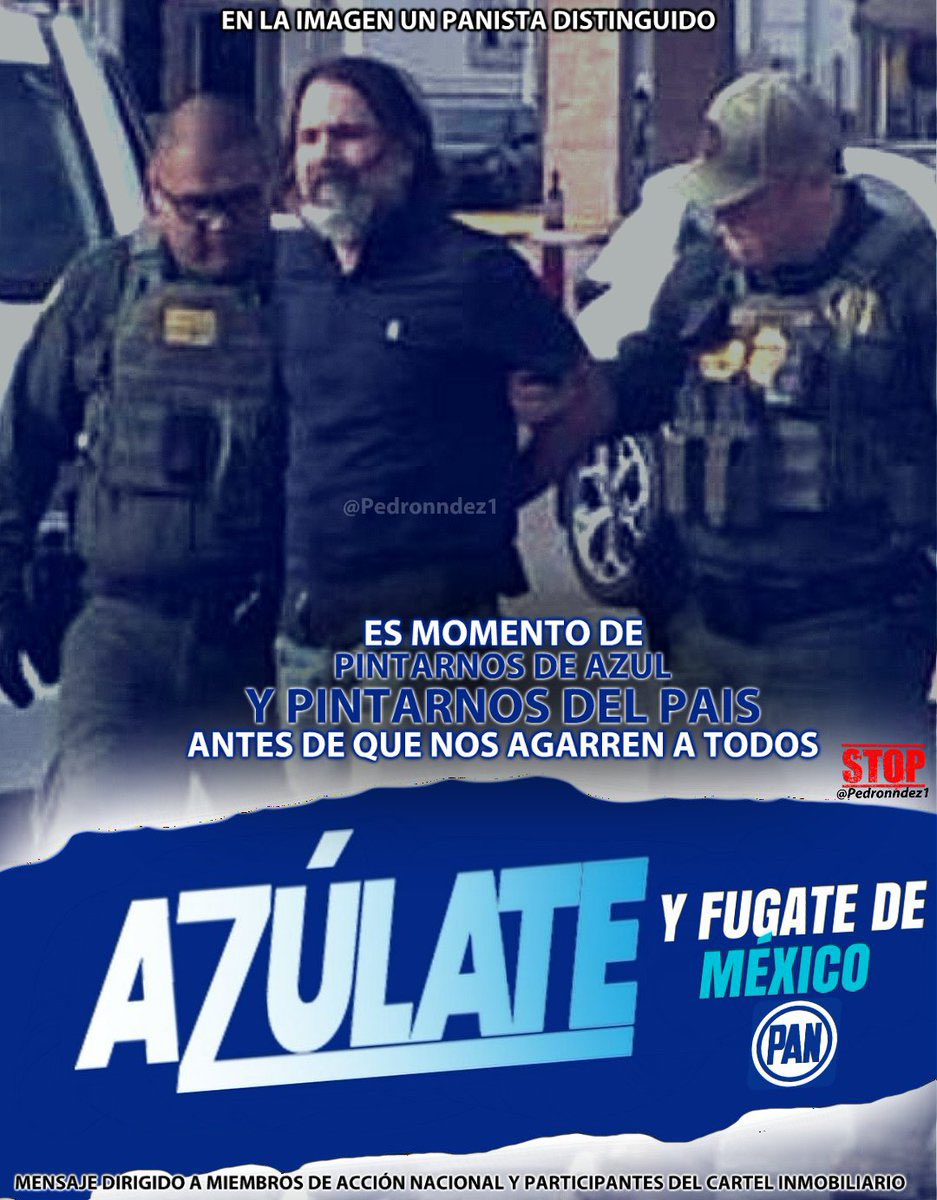 Meminehappy's tweet photo. ¡ EN @AccionNacional ESTAMOS LLEVANDO EL MENSAJE A CADA RINCÓN DEL PAÍS !

¡ SOMOS AZULES Y QUEREMOS SEGUIR ROBANDO Y VENDIENDO AL PAÍS !

-@SantiagoCreelM  @JorgeRoHe  TENEMOS EXPERIENCIA. . . 

-CARTEL INMOBILIARIO
-FRAUDES
-CORRUPCIÓN
-NARCO

Y MUCHO, MUCHO MÁS
¡ AZULATE YA ! https://t.co/PGoCibX2bD