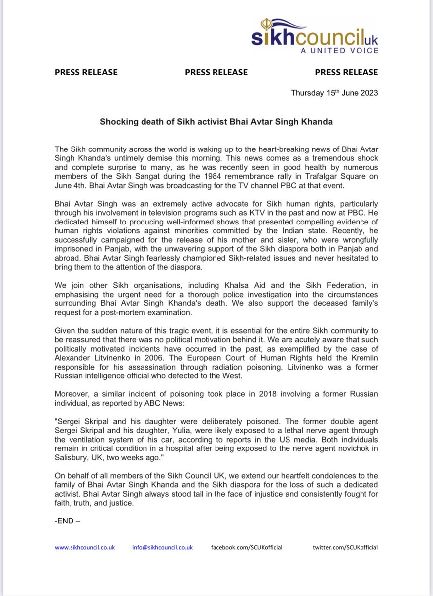 Sikh Council of Western Australia tweet media