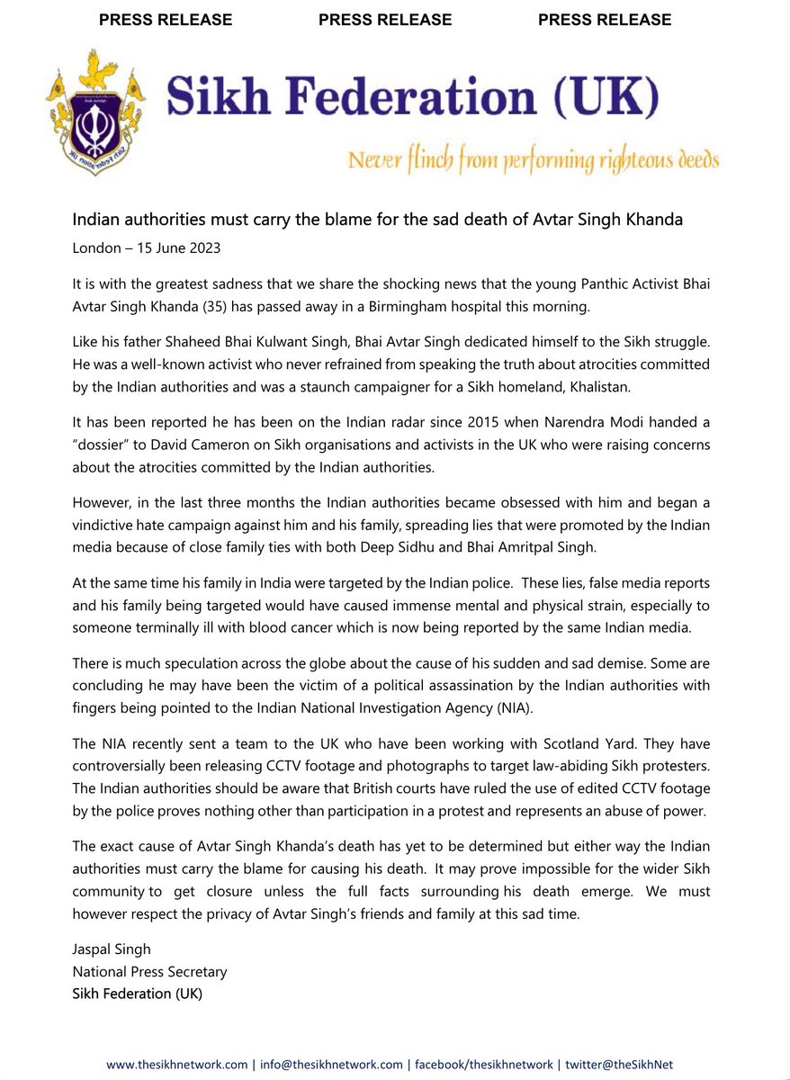 Sikh Council of Western Australia tweet media
