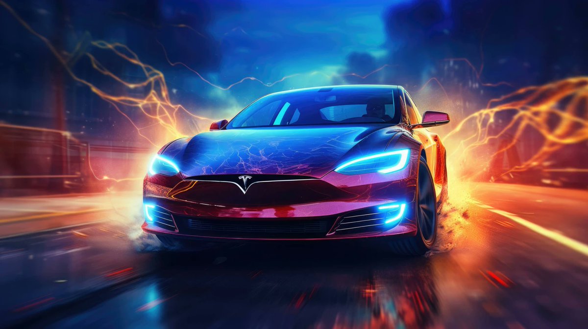 A 4K ultra HD wallpaper of a red Tesla Model S flying through the air
 #Vehicle #Landvehicle #Automotivedesign #Wheel #Luxuryvehicle #Mid-sizecar #Automotivelighting #Hood #Bumper #Sportscar #Autopart #Headlamp #Performancecar #Tire #Car #Light #Night #Automotive
 Download...