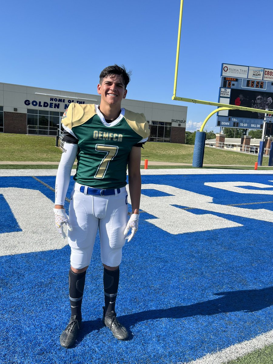blessingsKB6's tweet photo. Karson gets to be part of Oklahoma Eight-Man Football Coaches Association 50th Anniversary Game. https://t.co/ziDAqvg0jt