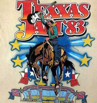 RockMusicAssoc's tweet photo. In The Rock 6/18/1983: The Texxas Jam kicks off a two day stand in Dallas & the Astrodome in Houston the following day. Acts included Styx, Sammy Hagar, Triumph & Uriah Heep. #TexxasJam #RockHonorRoll https://t.co/YiJVPcTYPG