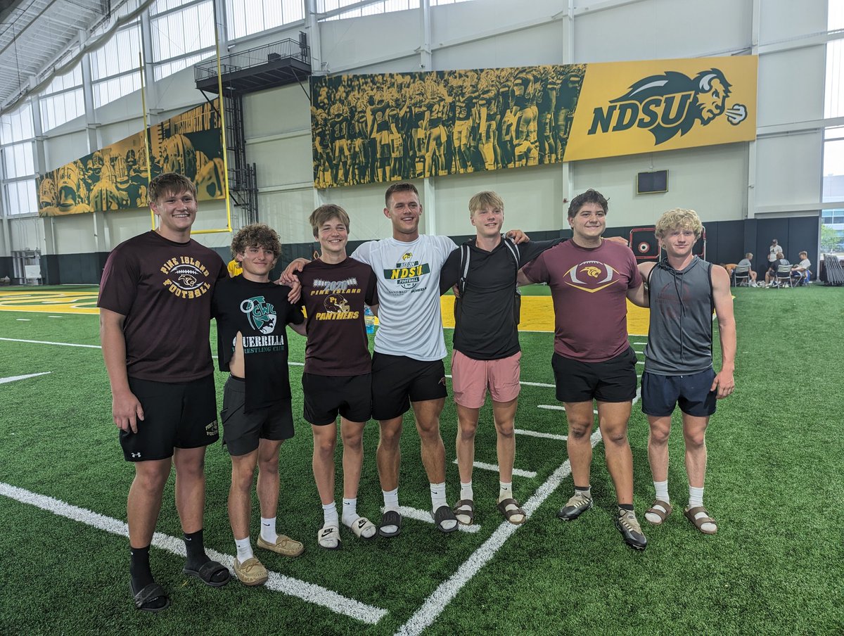 Great camp <a href="/NDSUfootball/">NDSU Football</a> thanks for working with the PIFootball boys