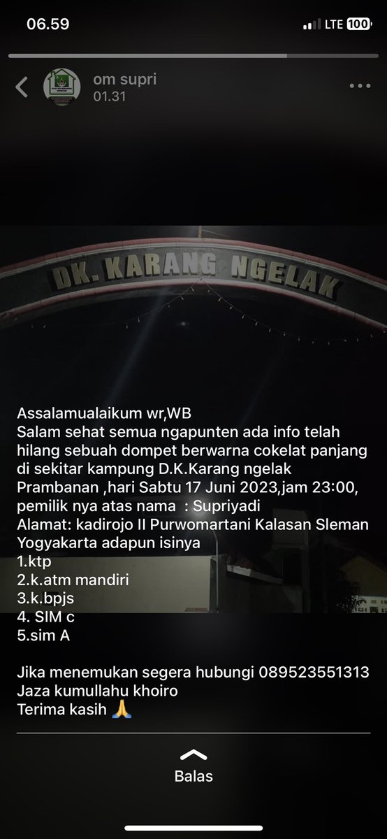 merapi_uncover's tweet photo. Mohon bantuannya lur 
Maturnuwun🙏🏾 |@Ludfi_Rizqian https://t.co/n0Mm1133Dw