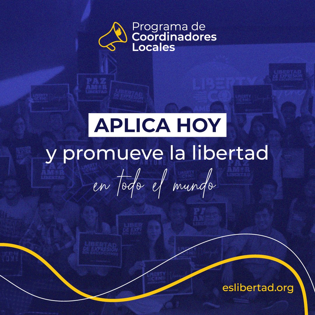 EsLibertad es una organización con alcance internacional, donde podrás formar parte de proyectos de alto impacto.

¡Aplica ya! tfaforms.com/4899000