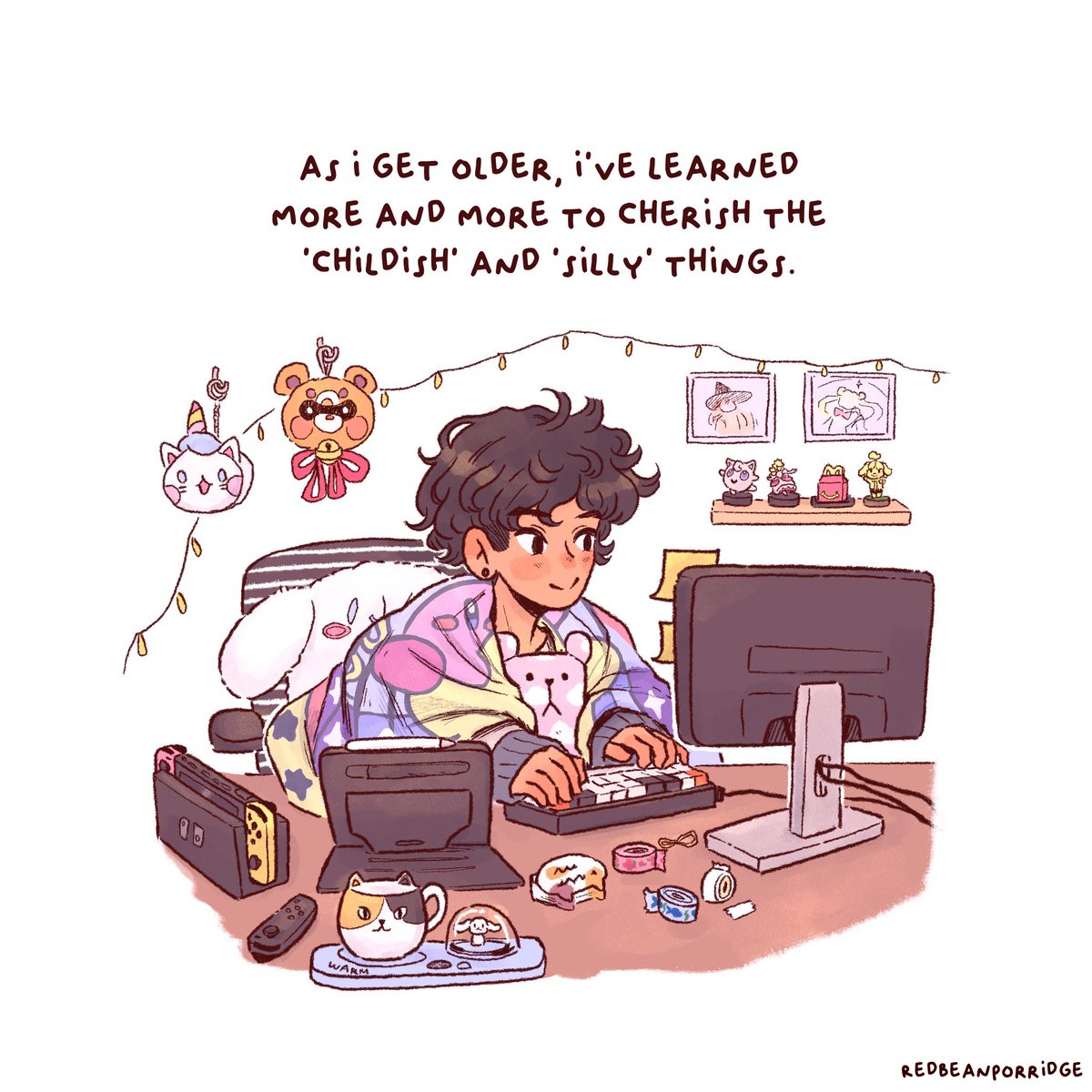 redbeanporri's tweet photo. 'Childish and Silly Things' (1/3)
#comic https://t.co/DkU5z8qFL3