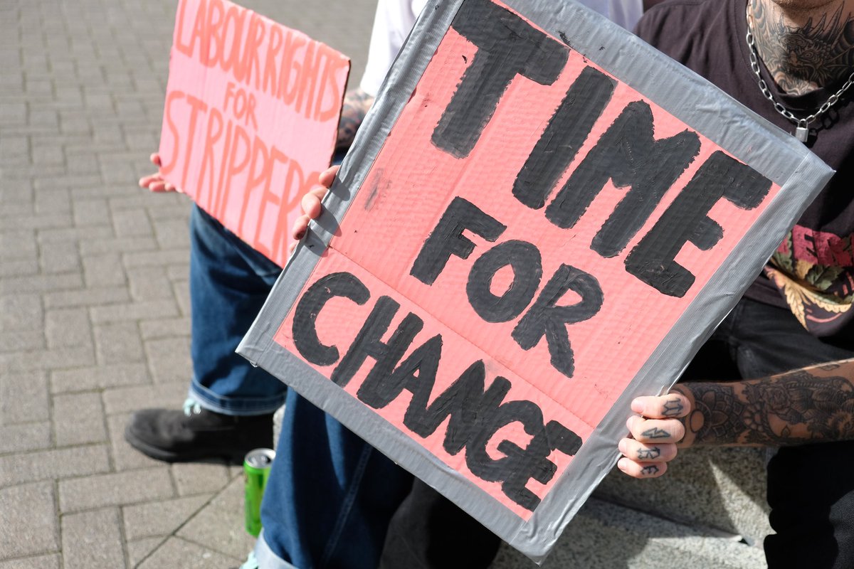 Firedupstiletto's tweet photo. We will not be silenced anymore. The stigma surrounding the industry is no longer ours to suffer beneath. We reject it. We are human beings who deserve to be treated with dignity & respect at work. It’s that simple. 7 days left to sign the petition: https://t.co/3cKpqgoOFR https://t.co/o9Gn0A3KBe