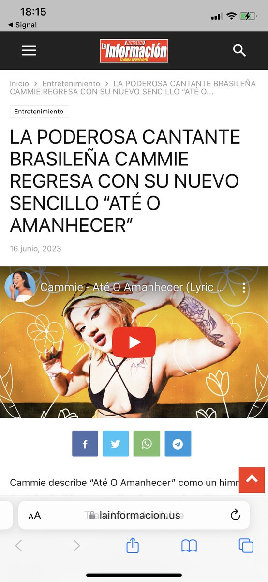 oficialcammie's tweet photo. Hola!, La Información e Skope Magazine 💛 Muchas gracias and thank you so much!!! https://t.co/sTADcQMV2w