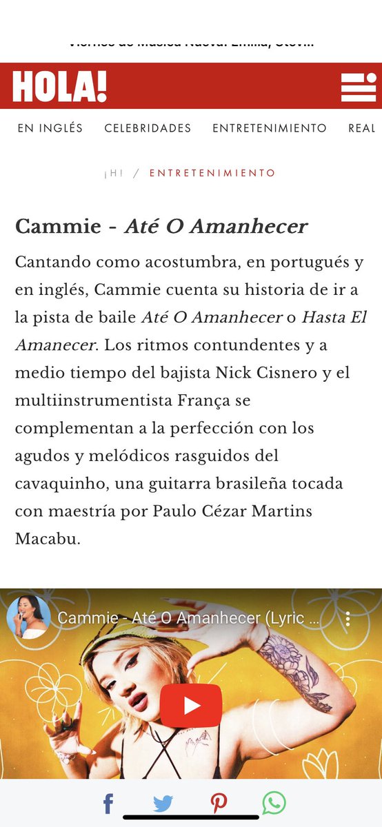 oficialcammie's tweet photo. Hola!, La Información e Skope Magazine 💛 Muchas gracias and thank you so much!!! https://t.co/sTADcQMV2w