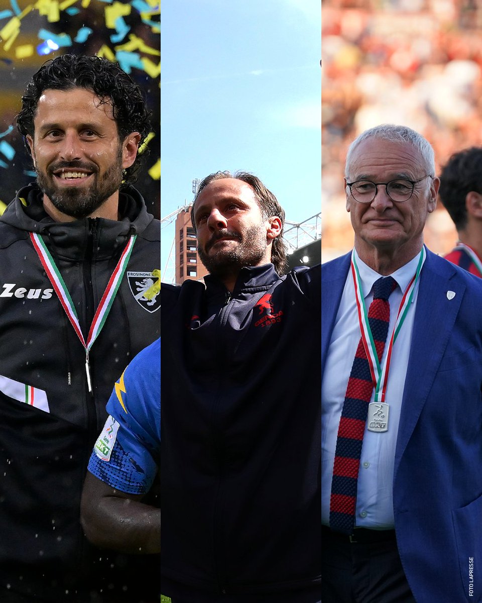 SerieA_ID's tweet photo. Fabio Grosso x @Frosinone1928 
Alberto Gilardino x @GenoaCFC 
Claudio Ranieri x @CagliariCalcio 

3⃣ wajah familier yang akan menghiasi #SerieA💎 2023/24! https://t.co/tC8Tmg8c0r