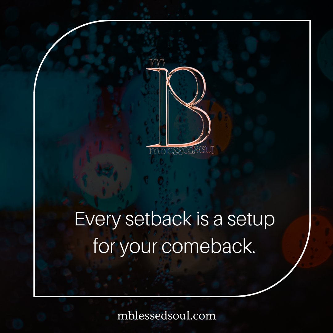 palakpancholi5's tweet photo. Every setback is a setup for your comeback.
.
.
#comeback #comebackstronger #setback #mindquotes #successquote #successmotivation #successminded #successmindset #successfullmindset #successgoals #successsecrets https://t.co/RHBg4aZ2XA