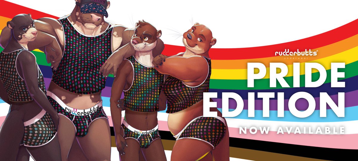 rudderbutts's tweet photo. Show your otter colors and shine bright and proud! 
❤️🧡💛💚💙💜

We are happy, we are gay and we want to cheer your day with the PRIDE EDITION 2023 drop. RT and share the love. https://t.co/GCKMuNNCTE