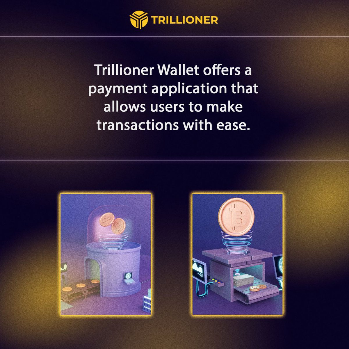Trillioner Wallet offers a payment application that allows users to make transactions with ease.

#Trillioner #TLC #cryptotrading #CryptoNews #cryptocurrency