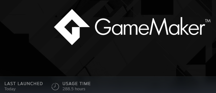 Share your time that you worked in GameMaker. 
My result is 288.5 hours.

#Gamemaker