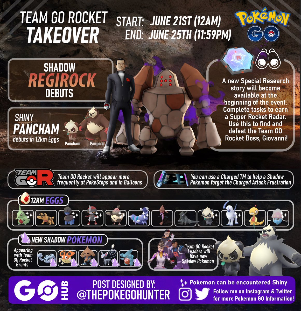 The Poke GO Hunter On Twitter Shadow Gible Shadow Regirock Shiny the-poke-go-hunter-on-twitter-shadow-gible-shadow-regirock-shiny