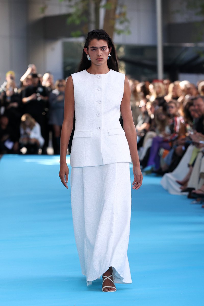 Hit refresh. All-white summer wish list via <a href="/annaquanlabel/">Anna Quan</a>. Looks from the designer’s #AAFW Resort ‘24 runway. Photos via Getty Images.