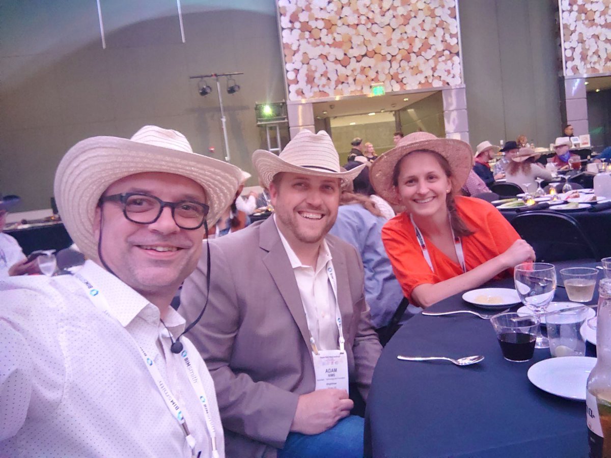 The three landscape architect amigos at #DBWa2023 #landarchBIM 🤠🤠🤠