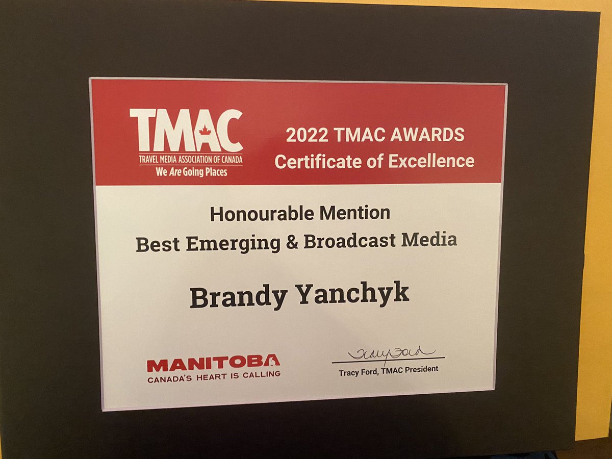 Thank you for the Honourable Mention for my @SeeingCanada episode on Black History in Southwestern Ontario chosen at the @TravelMediaCA 2022 Awards. 

If you haven’t had a chance to watch this episode you can see it here for free: cpac.ca/episode?id=a17…

#TMACtravel #tmacsudbury