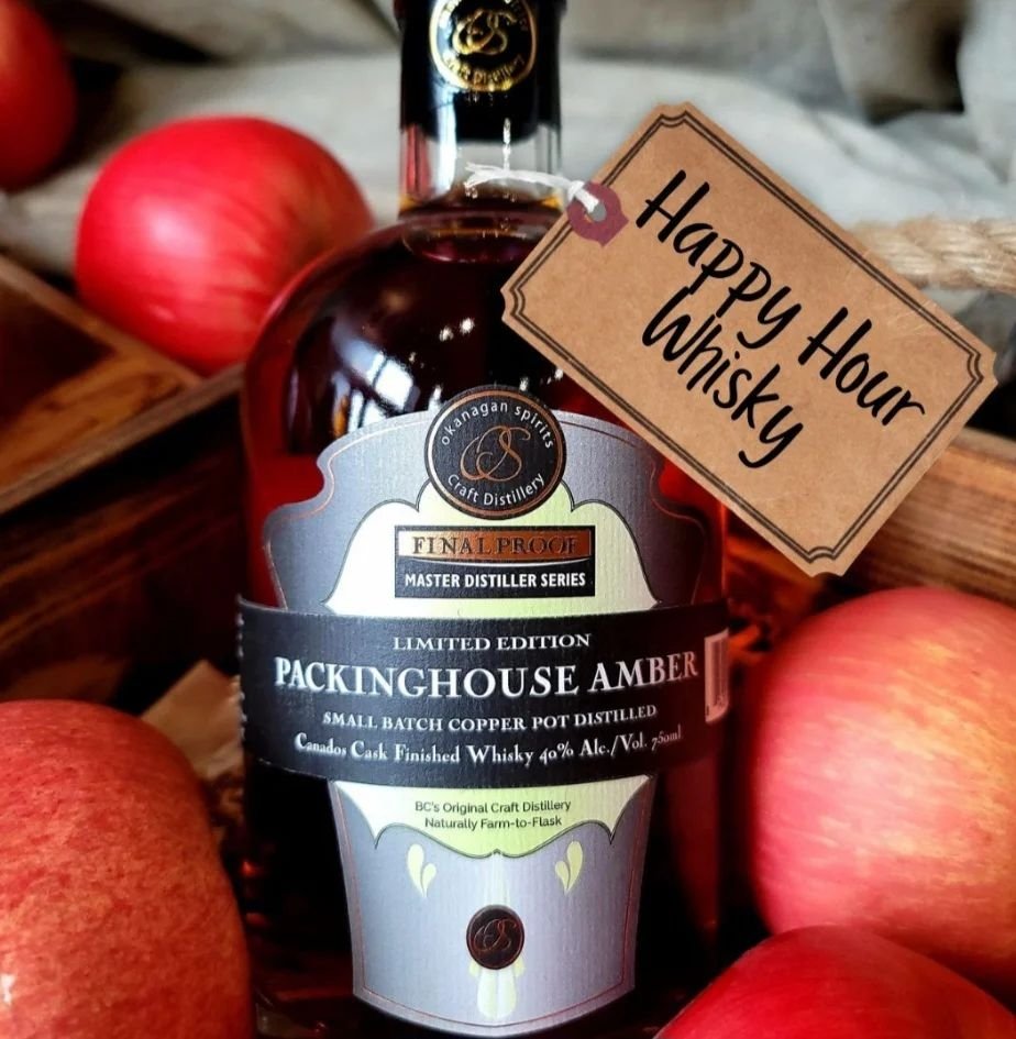 Dad's Happy-Hour Whisky After a day 'on the course', this seductively smooth whisky will be the secret ingredient in your Father's Day Whisky Sour or Old Fashioned cocktails! Every bottle through Father's Day comes with a FREE OKS whisky glass! . Order okanaganspirits.com/products/whisk…