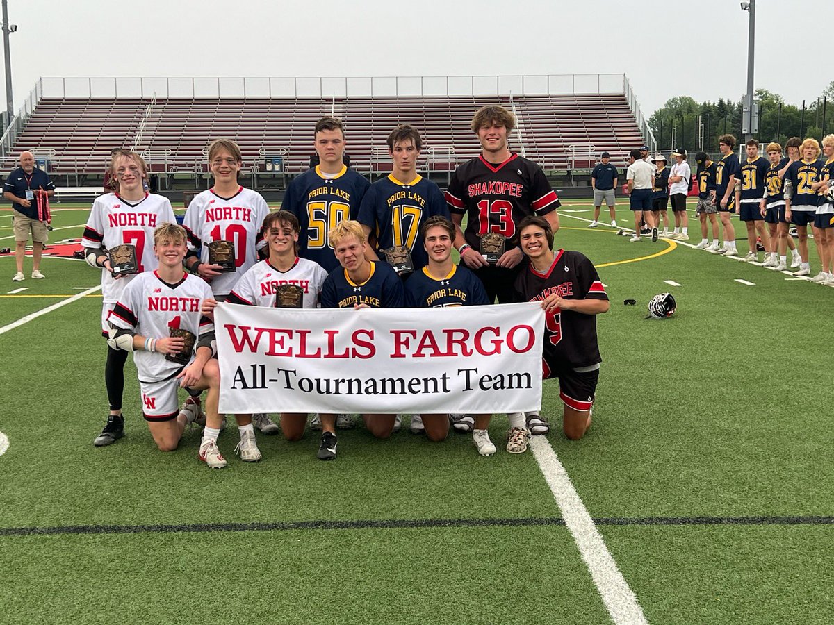 Congratulations to the Boys Lacrosse All Tournament Team! <a href="/WellsFargo/">Wells Fargo</a>