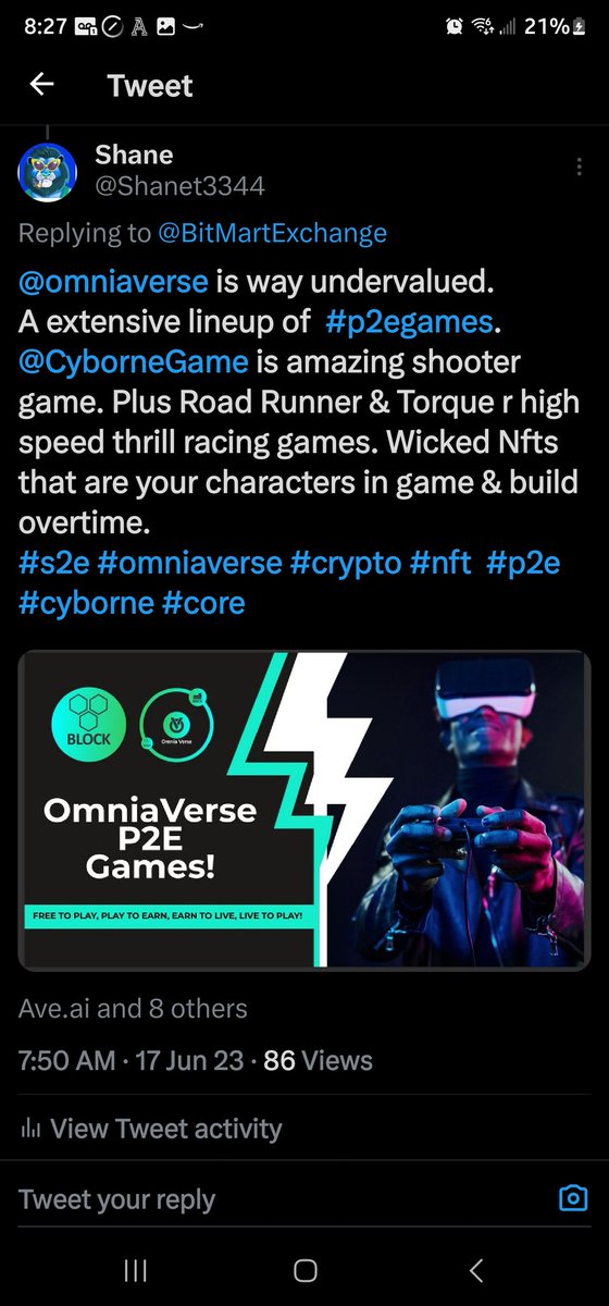 Check out @omniaverse new #p2egame RoadRunner. Weave in and out of barriers all while going faster and faster trying to set the high score. Its not as easy as looks. Check it out 
roadrunner.omniaverse.io

#s2e #omniaverse #crypto #p2e #P2ESpace #MEXC