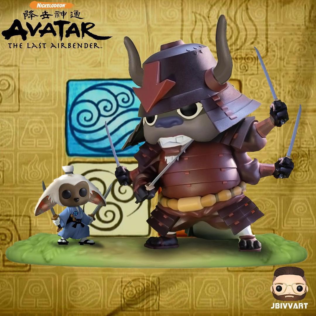 Appa vs. Momo pop moment by @jbivvart!

#Funko #FunkoPop #FunkoFamily #Avatar #TheLastAirbender #Appa #Momo