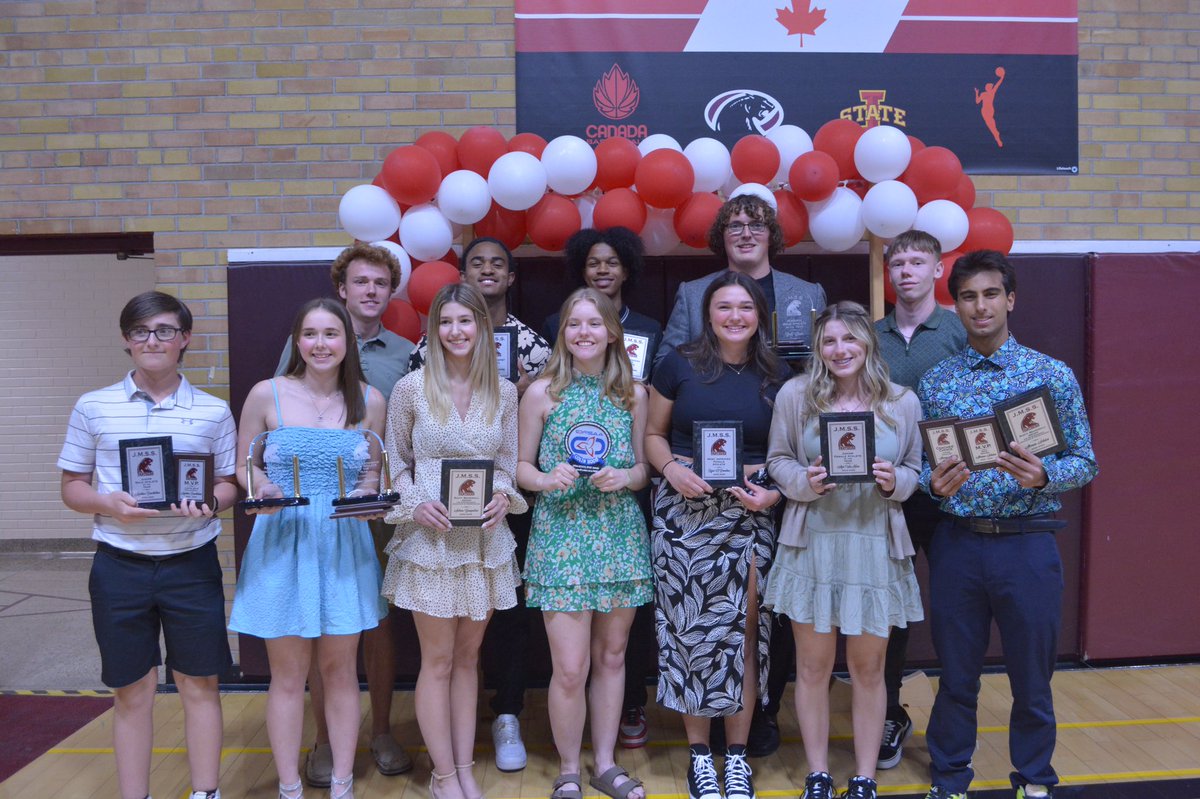 Congratulations to these awesome student athletes who were recognized at the Annual JMSS Athletic Banquet. #PantherPride #PantherElite