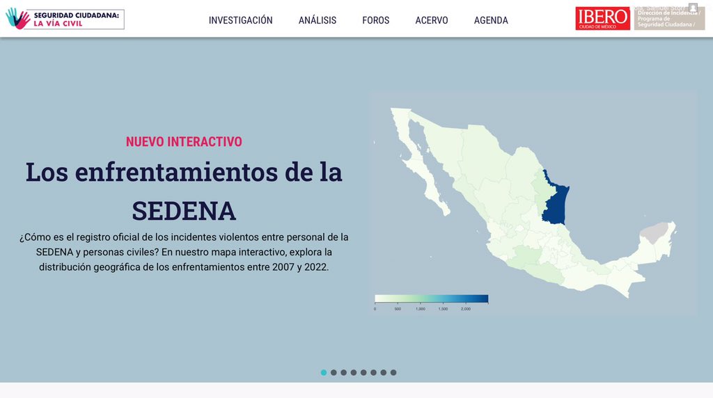 ErnestoLPV's tweet photo. ⚠️⚠️⚠️ Te enteraste?

Desde el martes 13 de junio cualquier persona puede saber cuántos enfrentamientos tuvo la @SEDENAmx y con qué consecuencias en cada estado y municipio entre 2007 y 2022. 

Nuevo mapa interactivo del @PSC_IBERO https://t.co/23G61hRHMD https://t.co/RuISsiyaaq