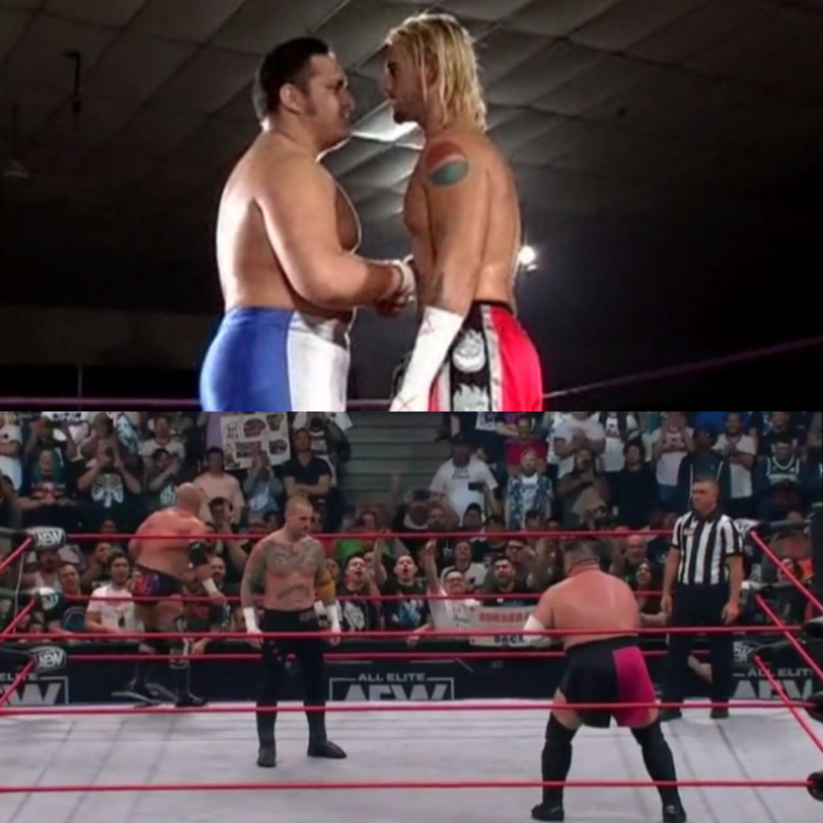 2004 ➡️ 2023

Samoa Joe & CM Punk meet again in the ring after 19 years.