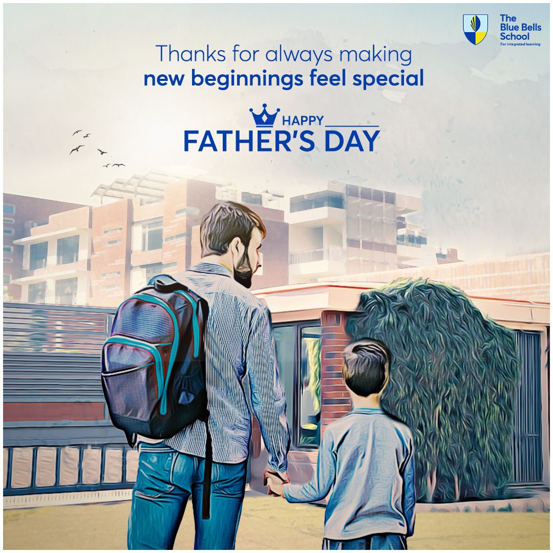 Happy Father's Day to the men who fill our lives with strength, love, & unwavering support. Whose presence has been the cornerstone of our lives, guiding us through the highs and lows with their wisdom. 
#TheBlueBellsSchool #Gurgaon #HappyFathersDay #FathersDay2023 #FathersDay