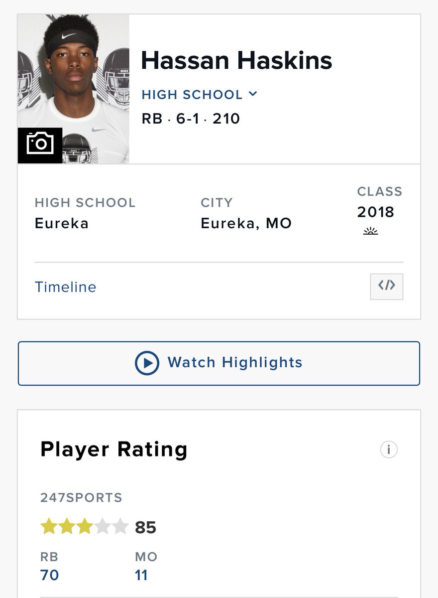 I see people are actually freaking out over Michigan picking up a commitment today from a 3⭐️ running back. 

This guy was also a 3⭐️, and he just scored another TD against Ohio State about 60 seconds ago.

Let’s see how he pans out before we criticize the pickup. #GoBlue