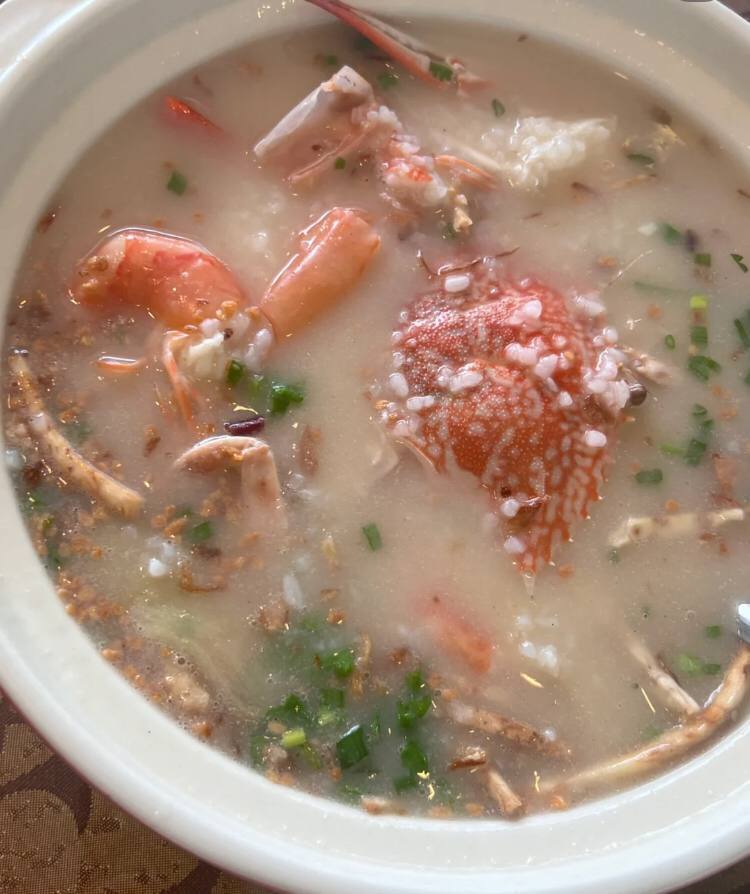 Seafood congee,