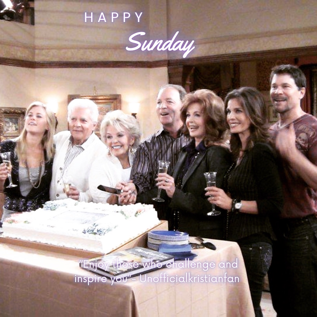 Happy #sundayfunday Everyone! 💫

✨ “Find a group of people who challenge and inspire you; spend a lot of time with them, and it will change your life.” #amypoehler 

#kristianalfonso #peterreckell #alisonsweeney # #kencorday  #billhayes #susanseaforthhayes #days #peacock
