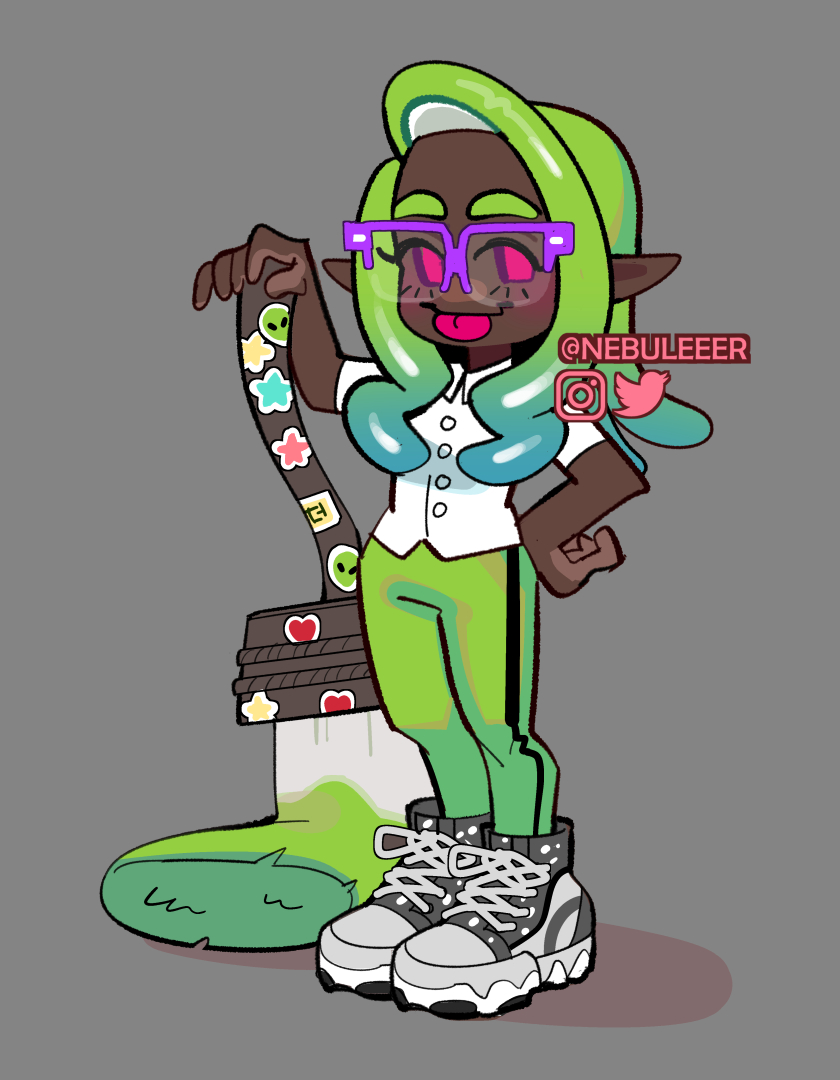 「quick drawing of my inkling since i have」|nebuleer (comm waitlist+sh0p open)のイラスト