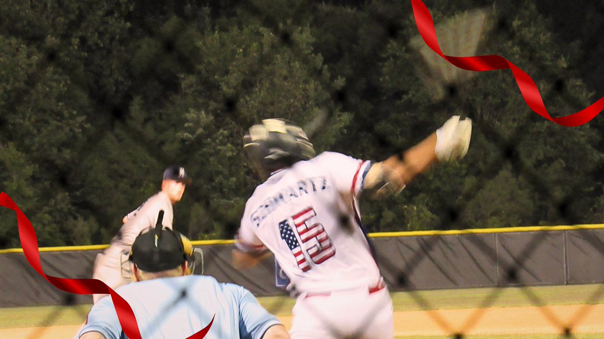 Seniors win a tight 4-2 battle over Lancaster (SC) Post 31, 4-2! Nathan Schwartz and Michael Reilly combined for 7 strong innings on the mound. Schwartz also paced the offense (2B, 1B, 2 RBI) along with Griffin Brooks (2B, 1B,  1RBI). Next stop ~ Lincoln County, Monday @ 7 PM!