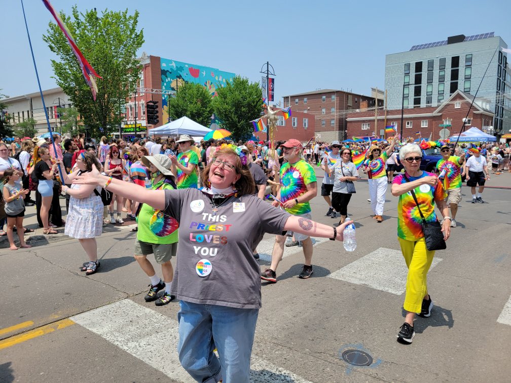 What an incredible day at Iowa City Pride with my Interfaith colleagues!!