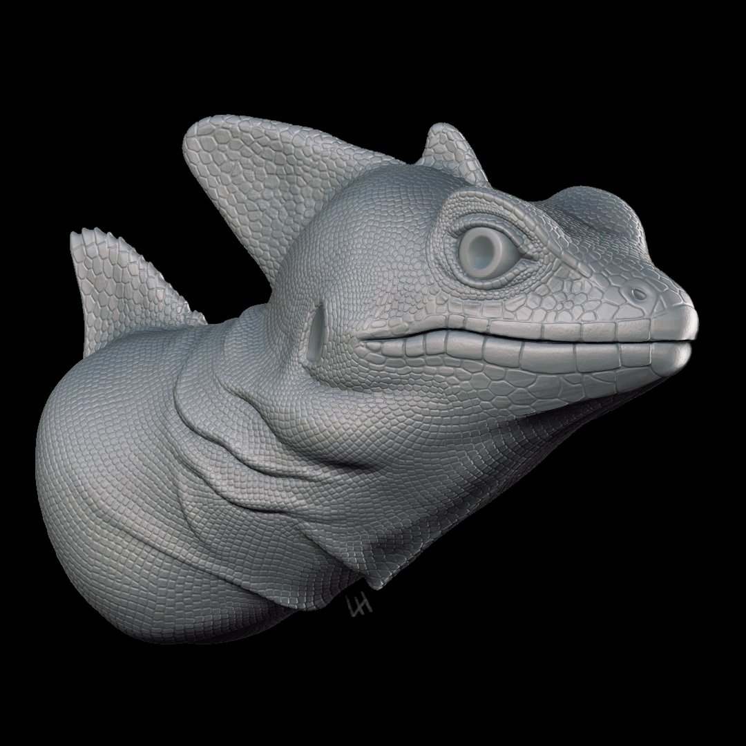 LeotideLH's tweet photo. 3D basilisk sculpt I've been chipping away on 🦎 https://t.co/xShJGdE9fg
