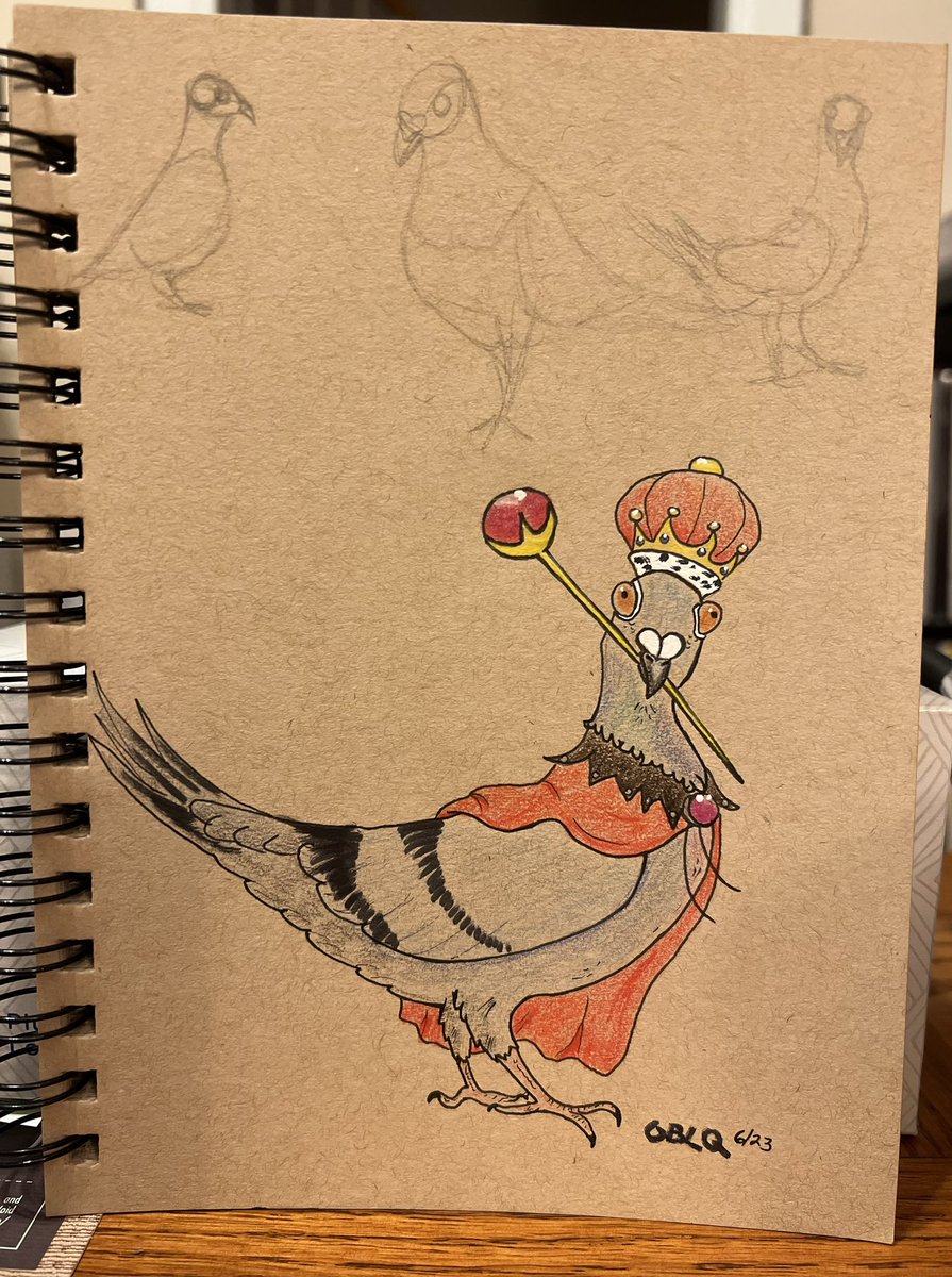0_0blique's tweet photo. Did I spend a rainy evening sketching a pigeon prince? ๐ฆ ๐ Yes. No regrets.
#doodle #penandink #pigeon #prince #illustration #sketchbook #tonedpaper
#comic #drawing #ink #midtonepaper #midtone #traditionalart #sketch #sketchbookart #brownpaperart #brownpapersketch https://t.co/Ug2lWK2sOJ