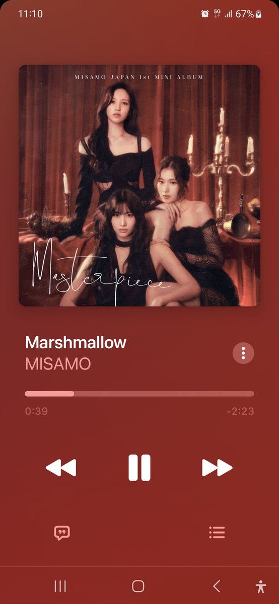MISAMOが思ったより
日本じゃなく韓国よりの楽曲で
ビックリしてるのと同時にこっちを聴きたいよなと納得
変に日本ナイズされてなくてリード曲としては良いかな
 #MISAMO #MISAMO_MarshmallowOutNow