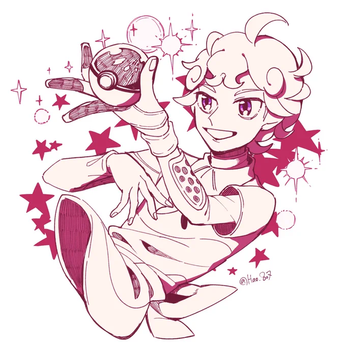 お待たせしました! ピンクビト君とカブさん〜!  普段描かないキャラだったので、とても新鮮でした⋆* リクエストありがとうございましたー!( ◜ᴗ◝ )