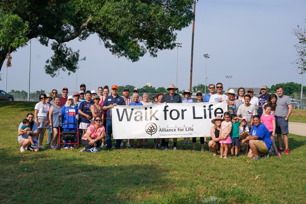 Kinlin1J's tweet image. Supporting Texas Alliance for Life (TexasAllianceforLife.org) in the annual Walk for Life.  Great crowd the San Marcos site, one of six across central Texas.  Texas is pro-life and leading the country in building a culture of life! #standforlife