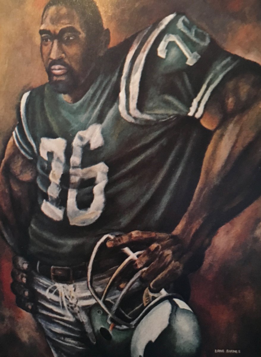 Artwork by Ernie Barnes. #RIPBobBrown #TheBoomer 🙏🏈