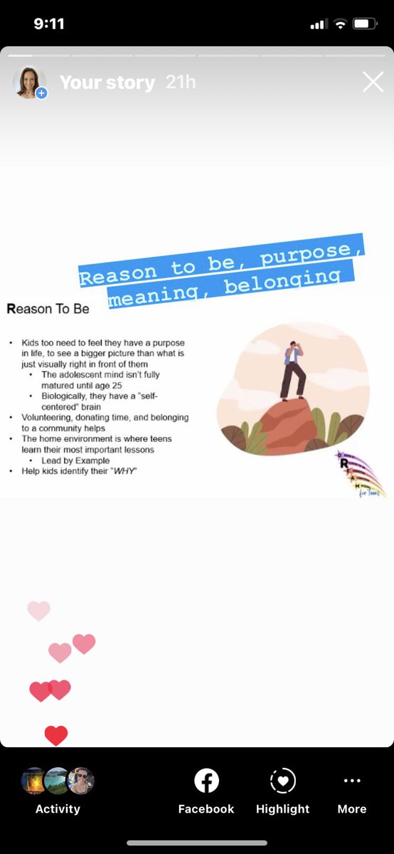 CarenaLowenthal's tweet photo. DREAM For Teens starts with Doing It!! Do the wellness wheel to see where you are and what you want to work on. R is for Reason To Be; purpose and meaning of life. E is for Expertise. Become an expert in something. https://t.co/zLqd7CNicn