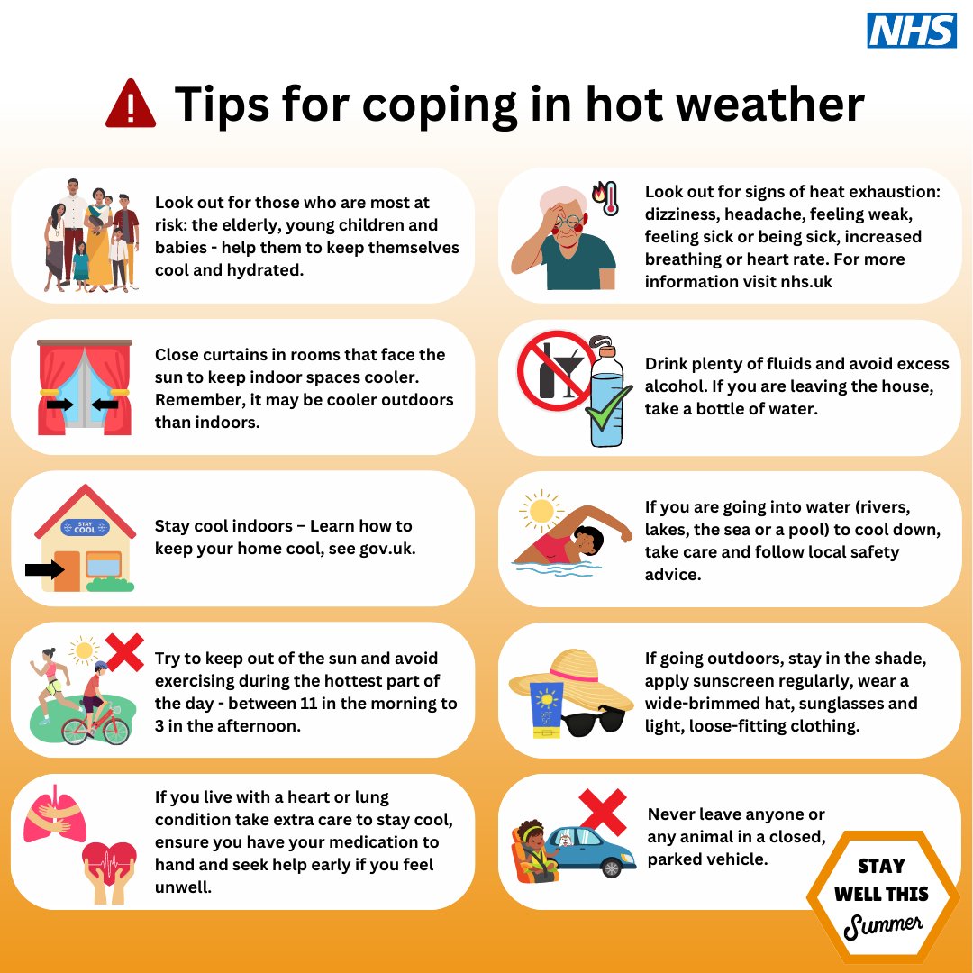 We are urging people to check in on older friends, family &amp; neighbours who may struggle during the warmer weather. To find out what you can do to keep yourself and those around you safe in the sun visit orlo.uk/Bgqwg