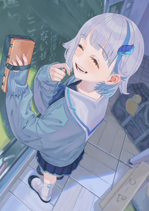 #ヘル絵スタ  日直、一緒だね