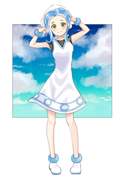 #あなたの水色の作品を見せてください