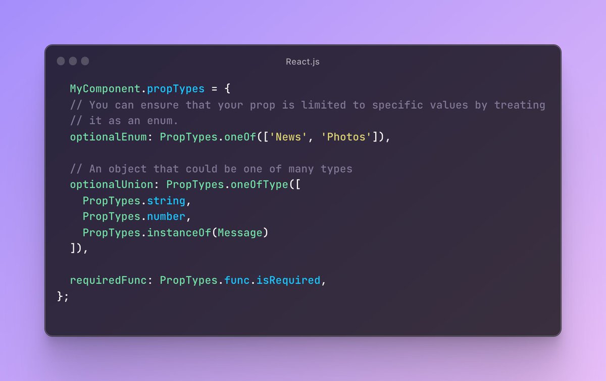 AndreasFrontDev's tweet image. Day 21 - #100DaysOfCode👨💻
Used prop-types package to check props types in my components for #GatsbyJS template that I am working on.
#reactjs