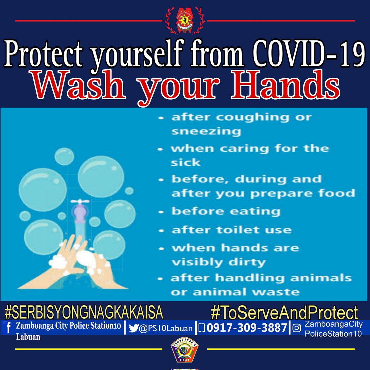 PS10Labuan's tweet photo. Zamboanga City Police Station 10 - Labuan Hotline #:
0917-309-3887 (Globe)
#SERBISYONGNAGKAKAISA
#ToServeAndProtect https://t.co/2yw33woB4X